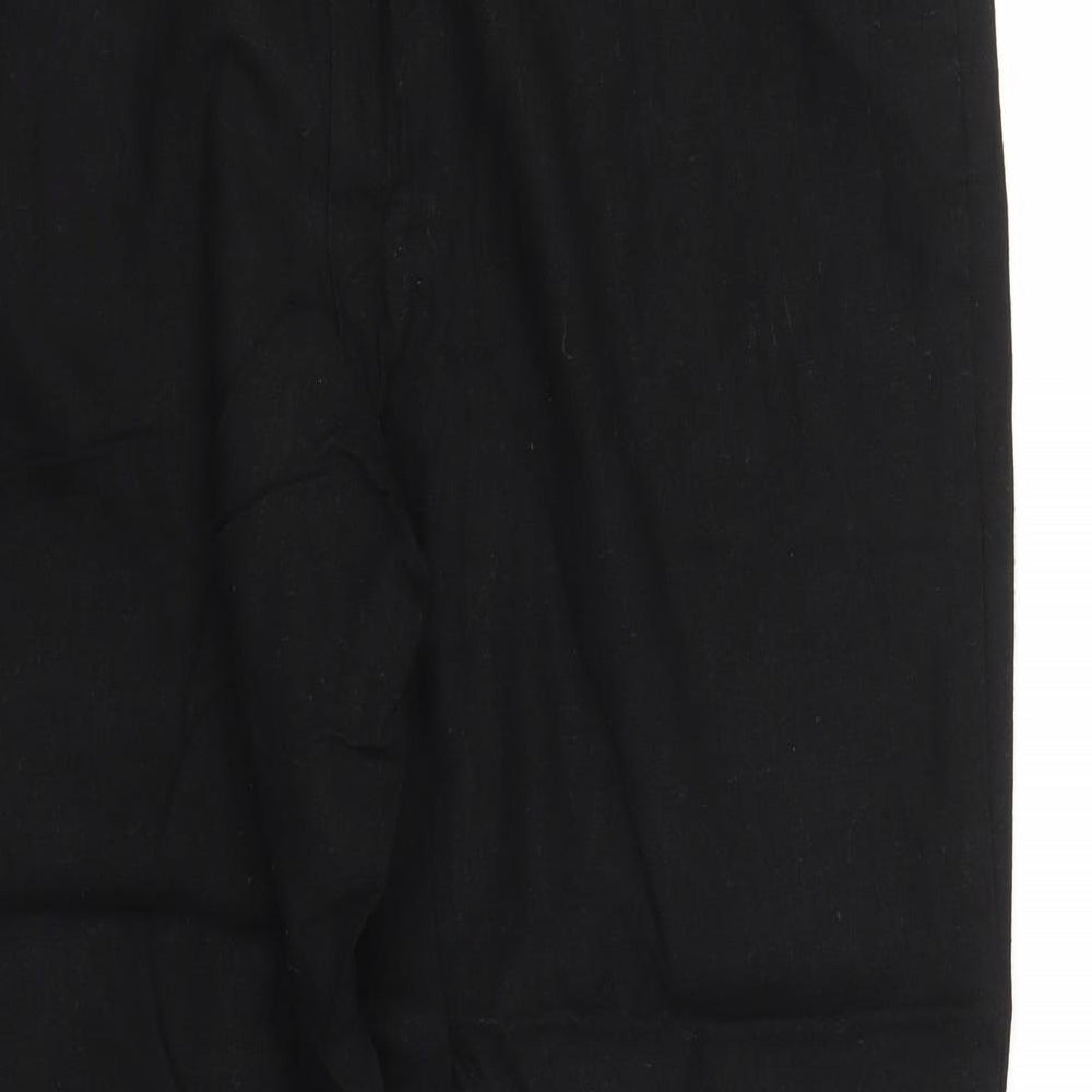 Evie Womens Black   Capri Trousers Size 16 L24 in