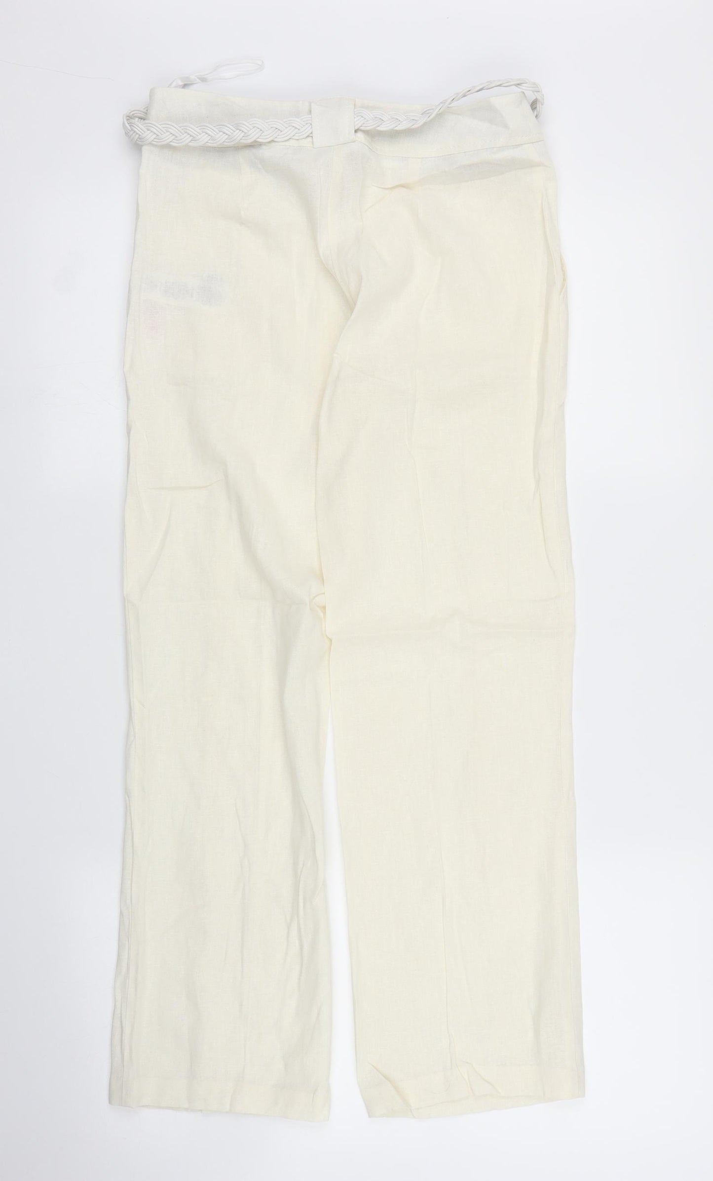 Primark Womens Ivory   Trousers  Size 6 L27 in