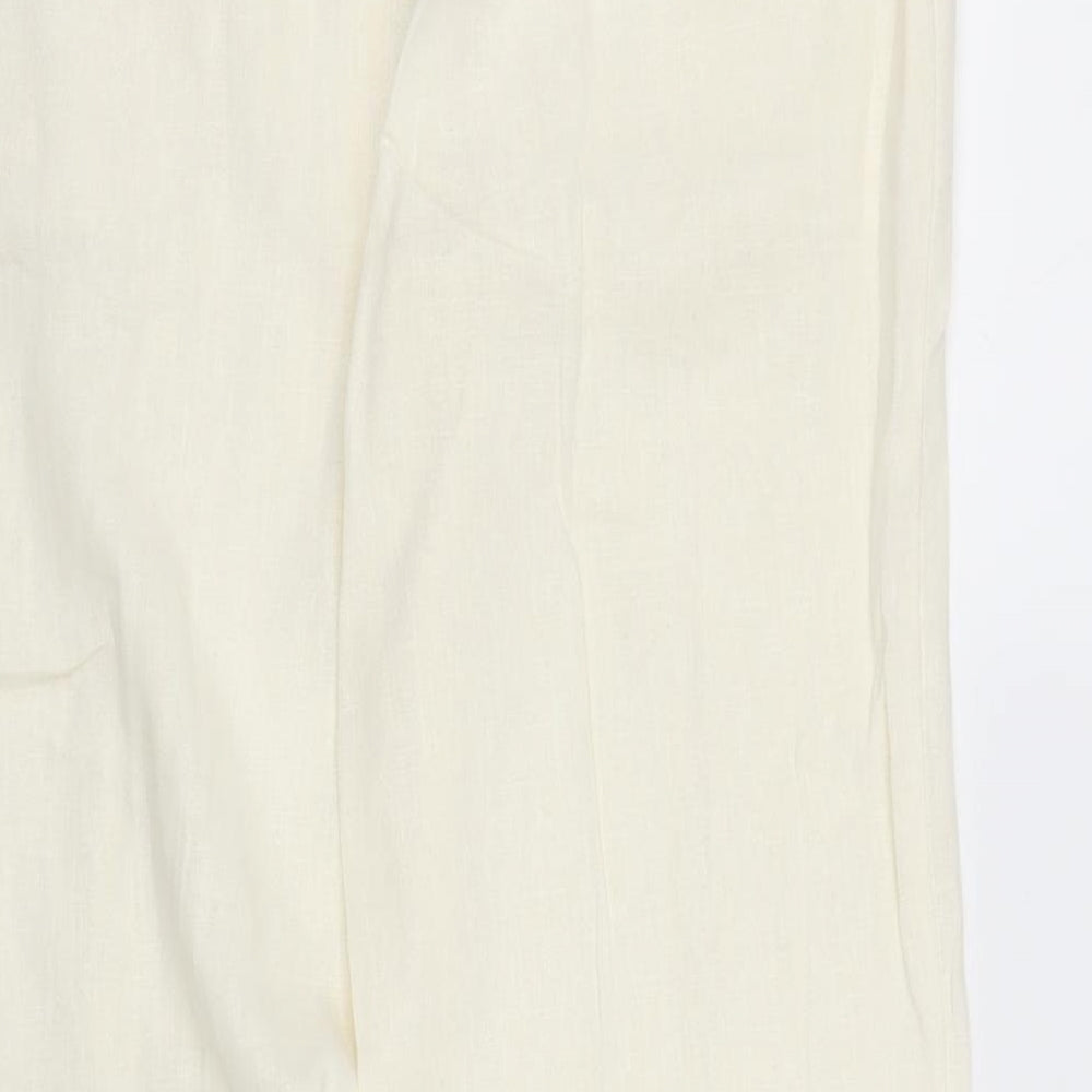 Primark Womens Ivory   Trousers  Size 6 L27 in