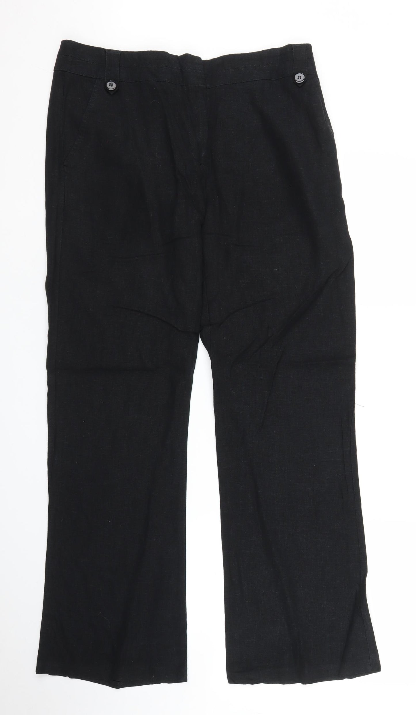 George Womens Black   Trousers  Size 12 L29 in