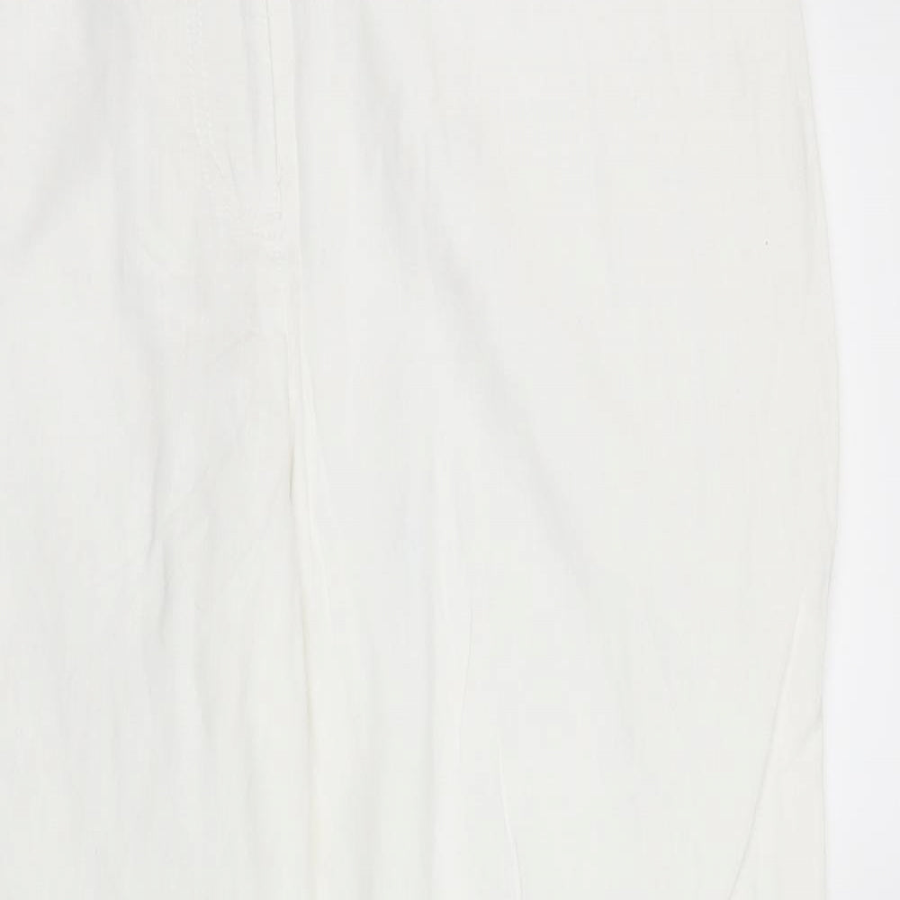 Per Una Womens White   Trousers  Size 16 L29 in