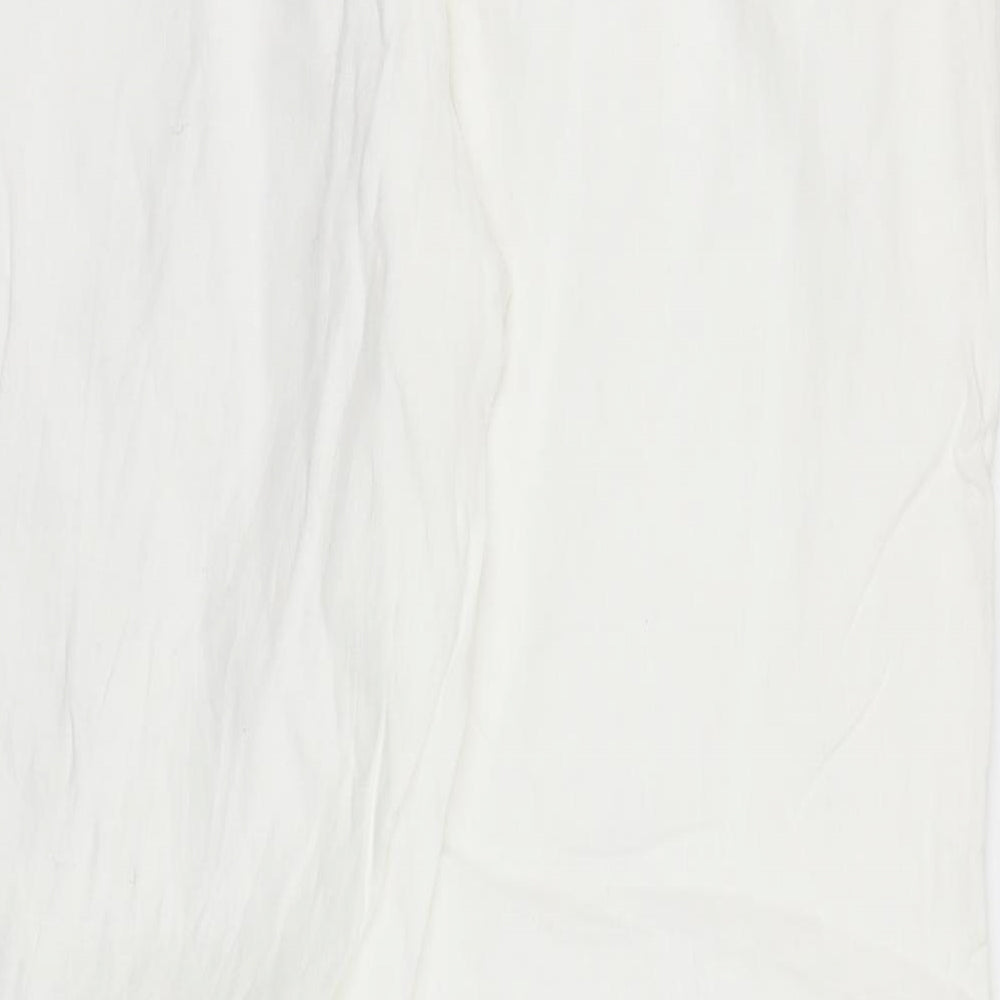 Per Una Womens White   Trousers  Size 16 L29 in