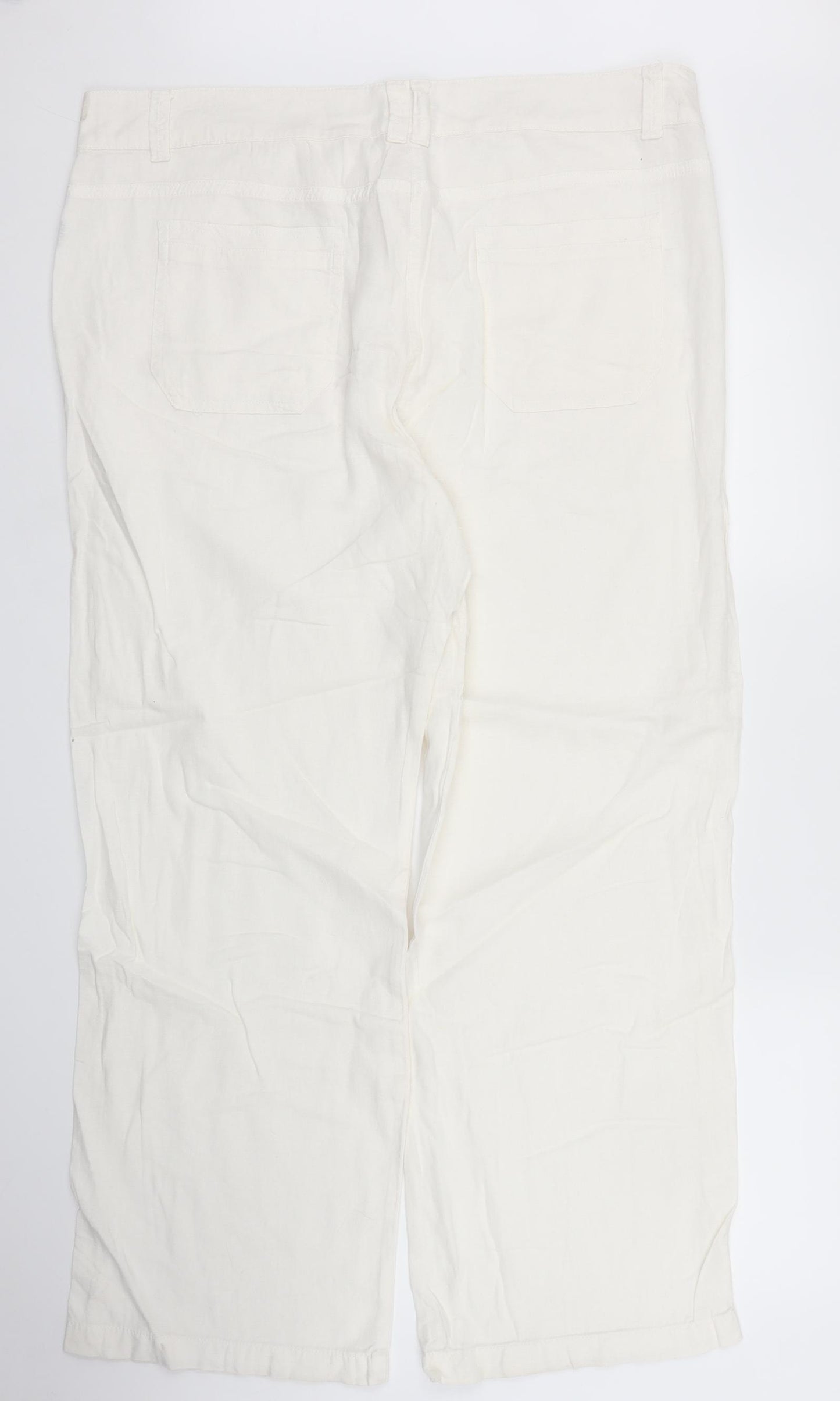 Preworn Womens White   Trousers  Size L L29 in