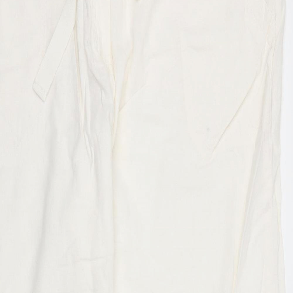 Preworn Womens White   Trousers  Size L L29 in