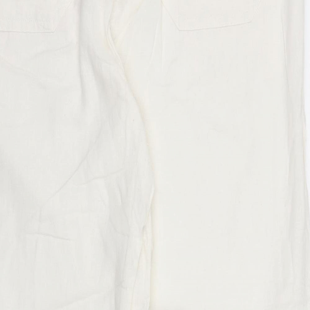 Preworn Womens White   Trousers  Size L L29 in
