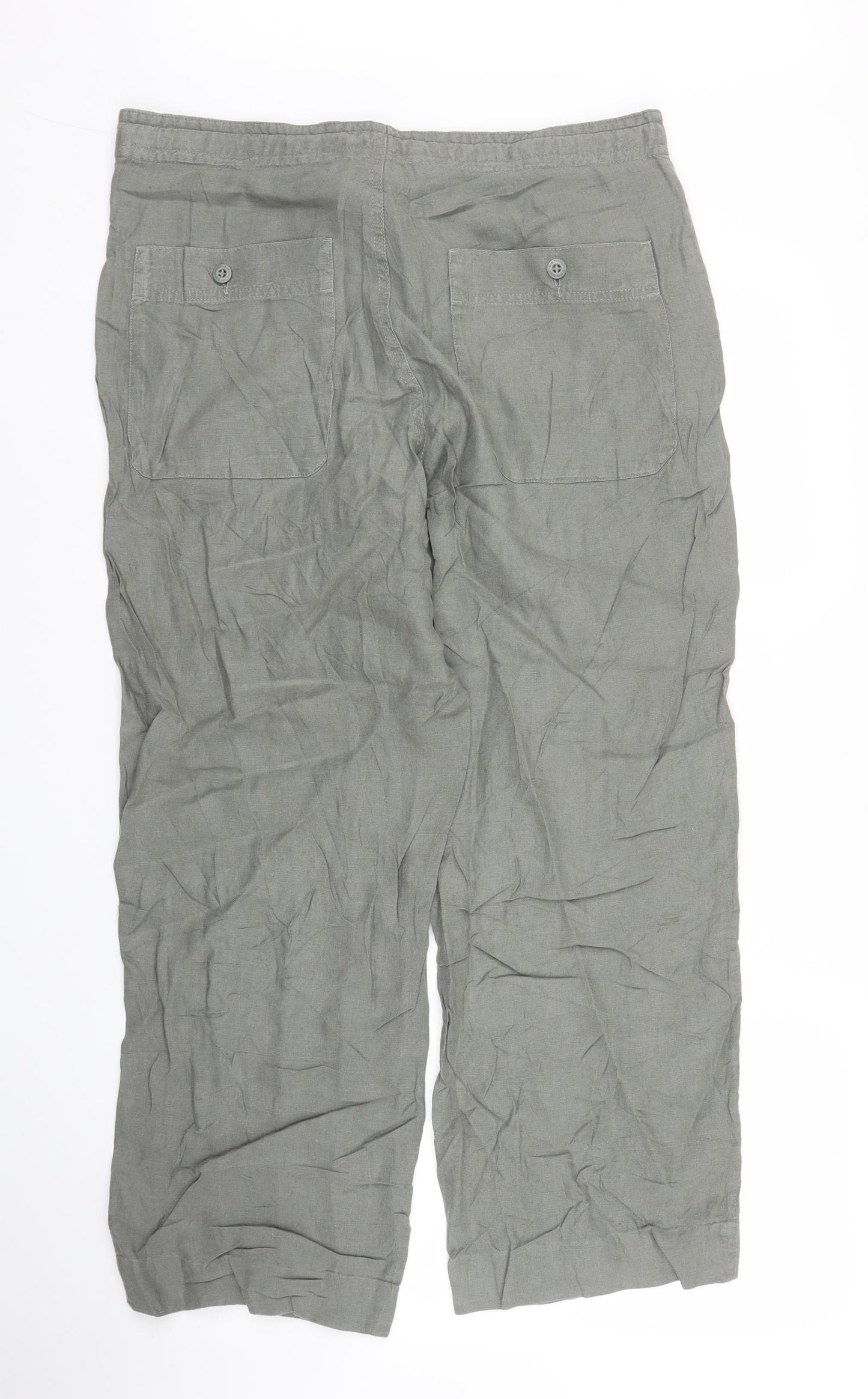 M&S Mens Green   Capri Trousers Size 34 in L33 in
