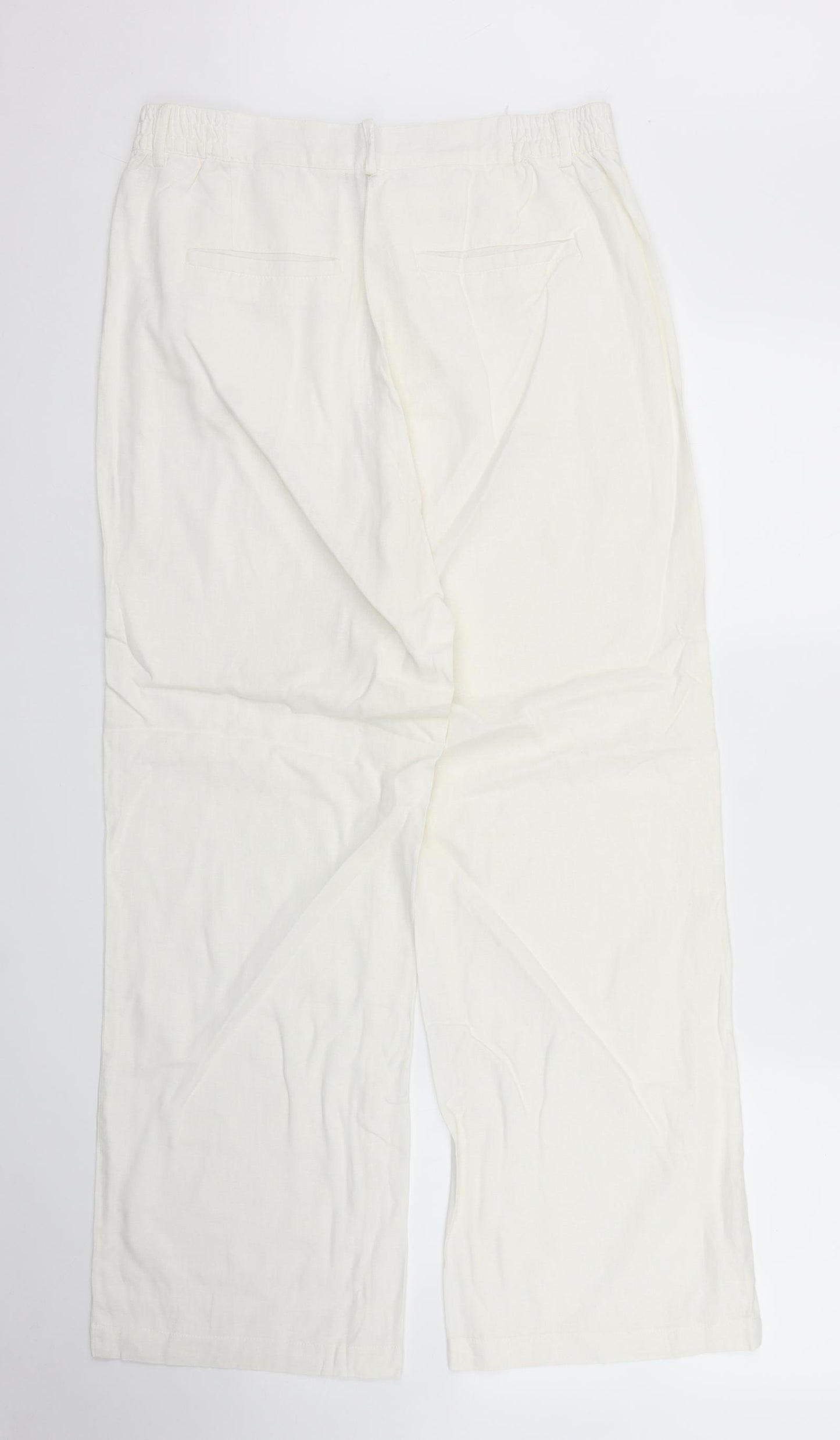 Anna Rose Womens White   Trousers  Size 12 L26 in