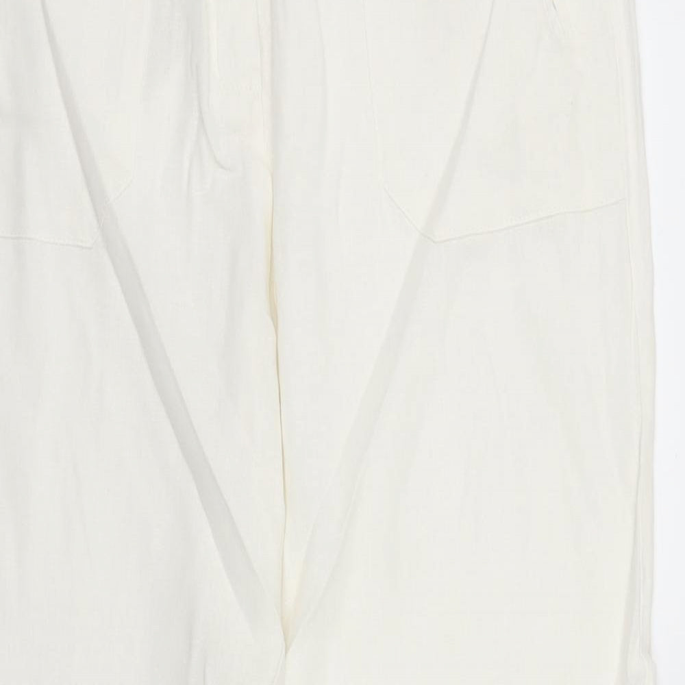 Anna Rose Womens White   Trousers  Size 12 L26 in