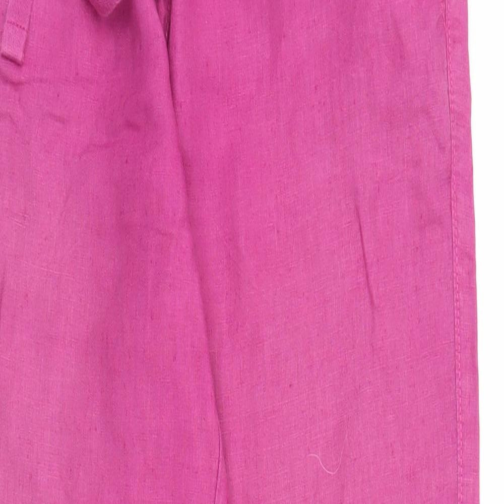 M&S Womens Purple   Capri Trousers Size 10 L28 in
