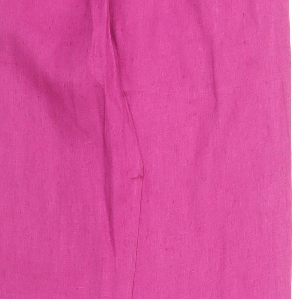 M&S Womens Purple   Capri Trousers Size 10 L28 in