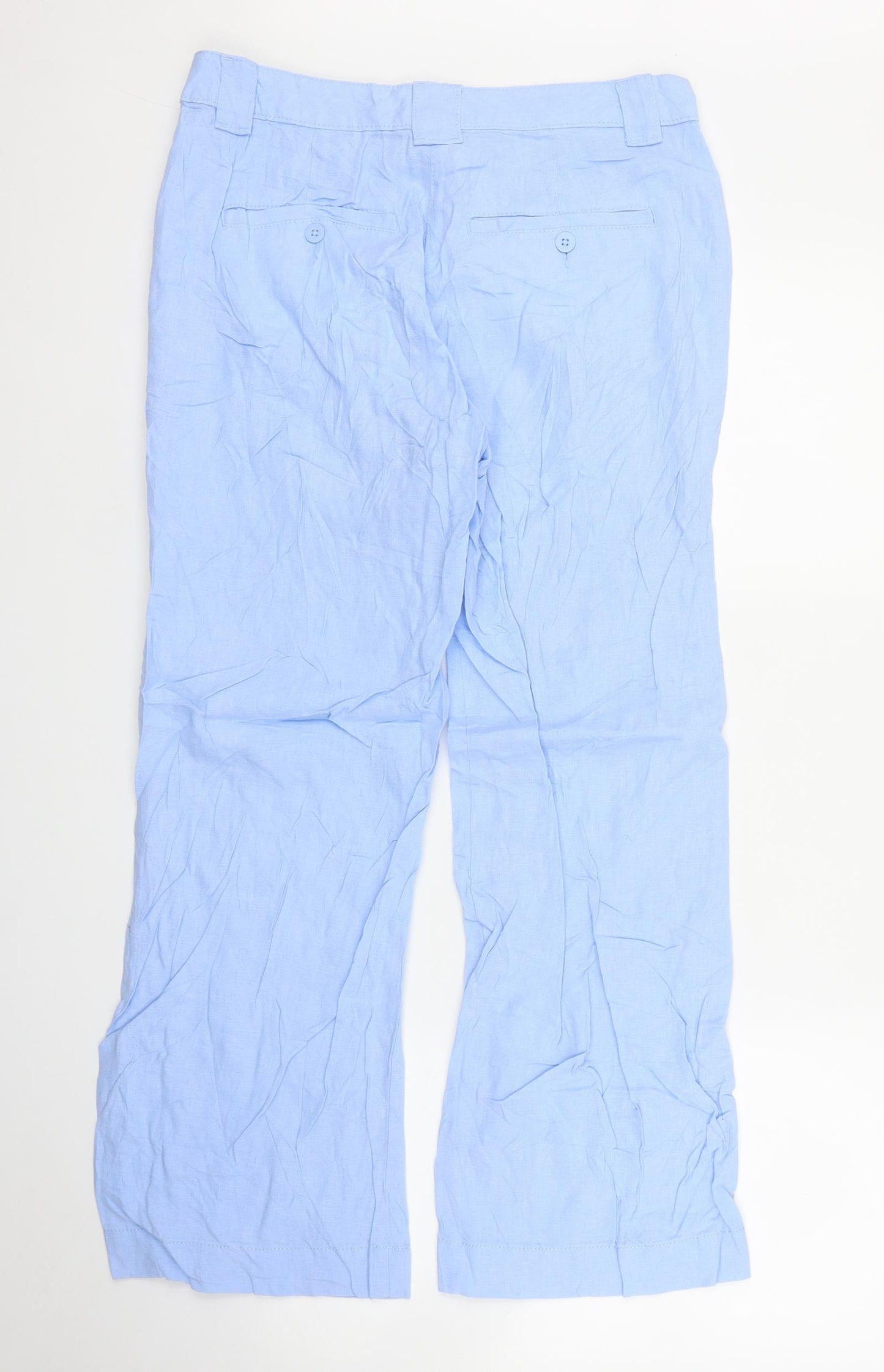 M&S Womens Blue   Capri Trousers Size M L27 in