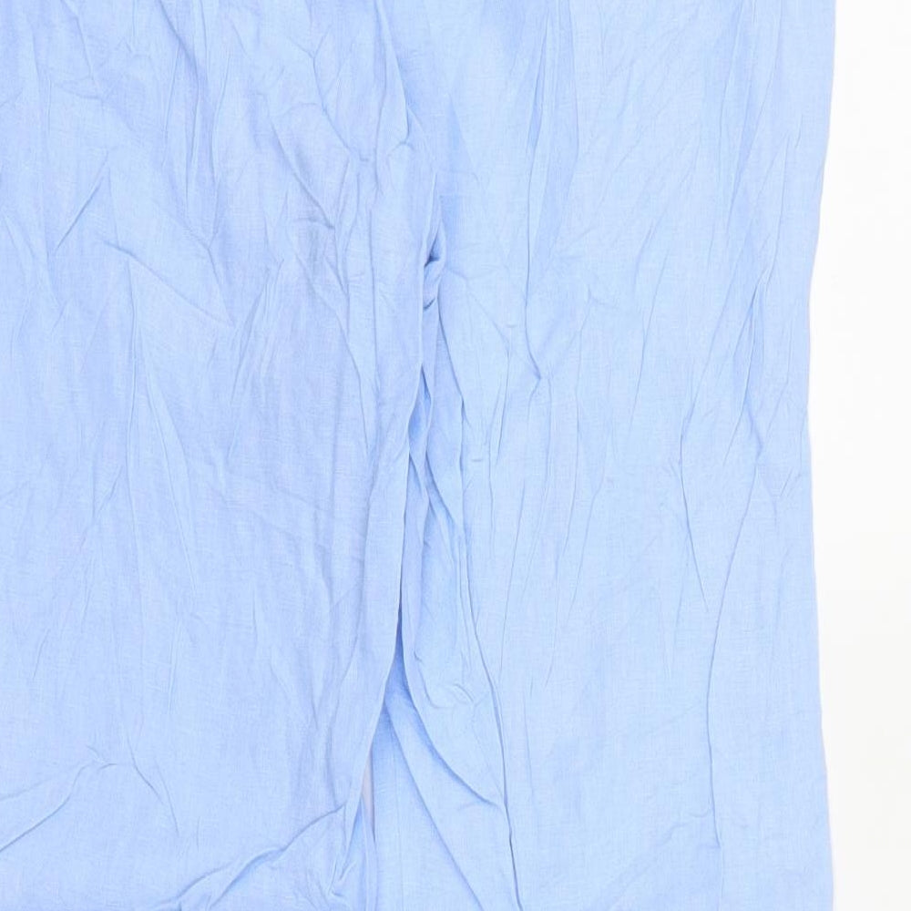 M&S Womens Blue   Capri Trousers Size M L27 in