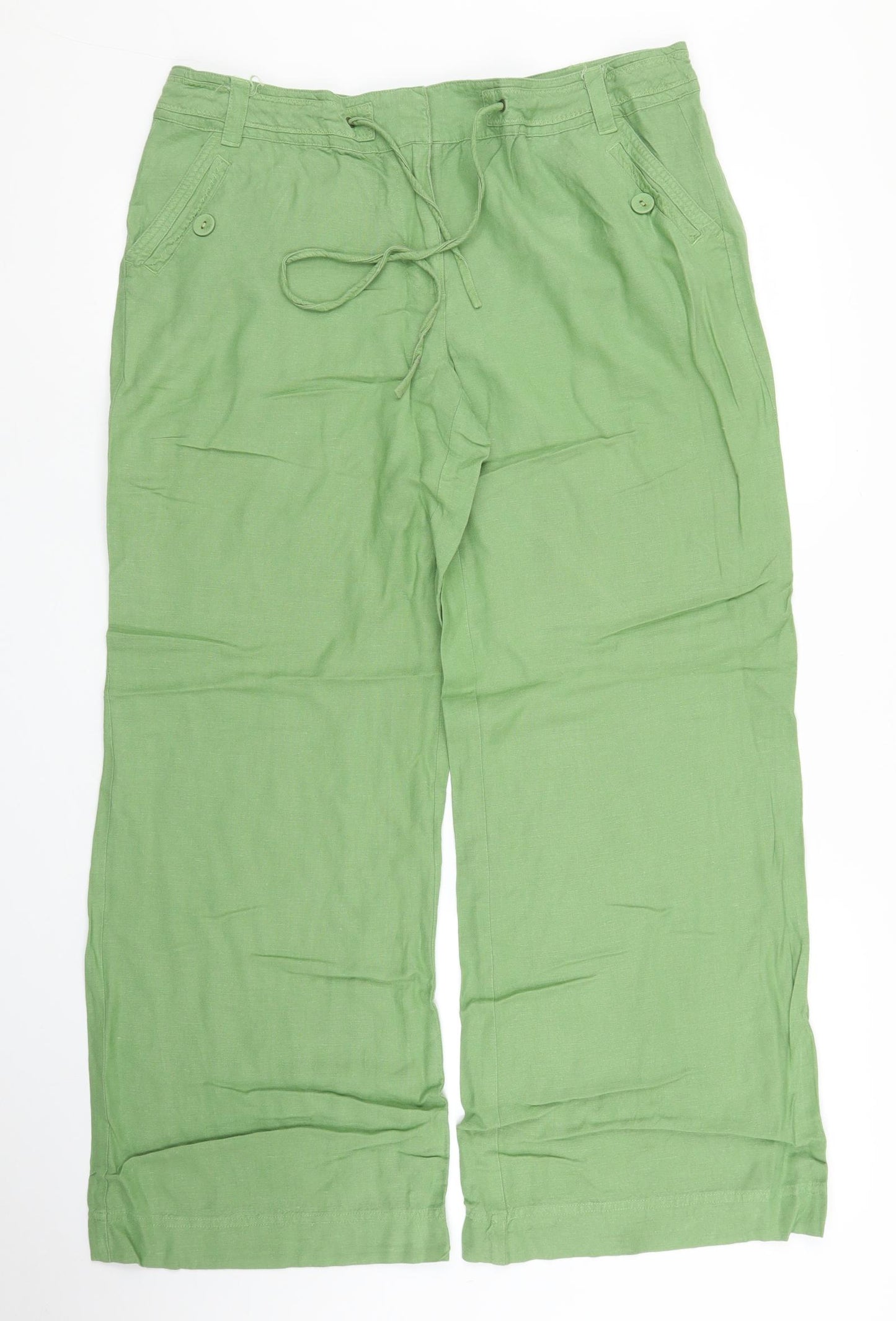 Principles Womens Green   Trousers  Size 16 L27 in