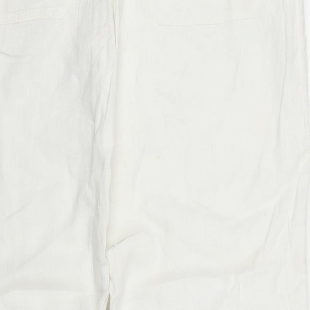 H&M Womens White   Trousers  Size 31 in L29 in