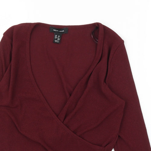 New Look Womens Purple   Basic Blouse Size 10