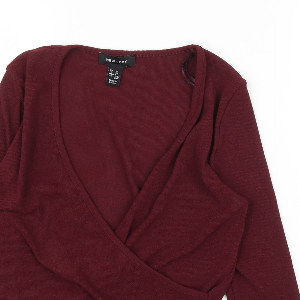 New Look Womens Purple   Basic Blouse Size 10