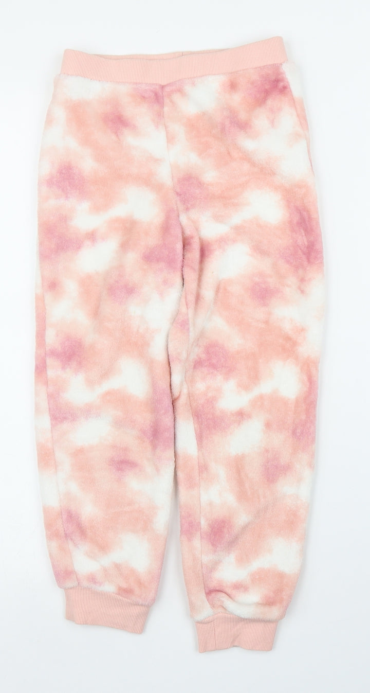 NEXT Girls Pink Camouflage Capri Pyjama Pants Size 7 Years