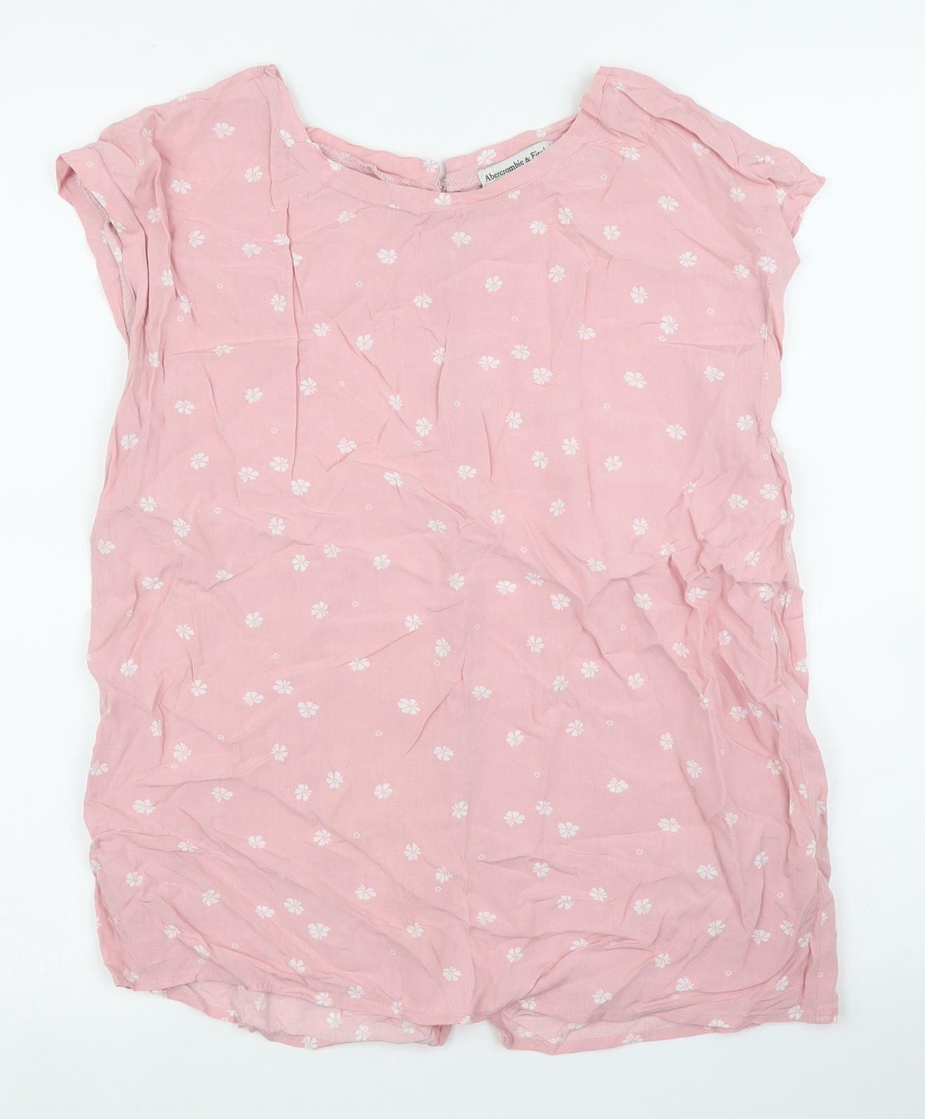 Abercrombie & Fitch Womens Pink Polka Dot  Basic Blouse Size S