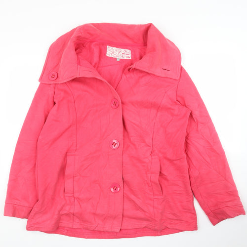 Per Una Womens Pink   Overcoat Coatigan Size XL