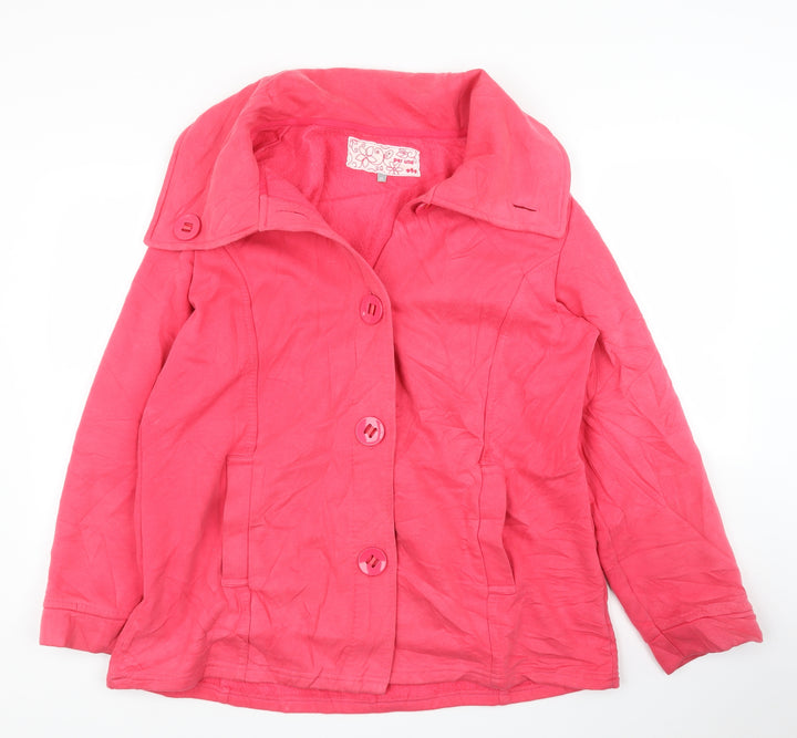 Per Una Womens Pink Overcoat Coatigan Size XL