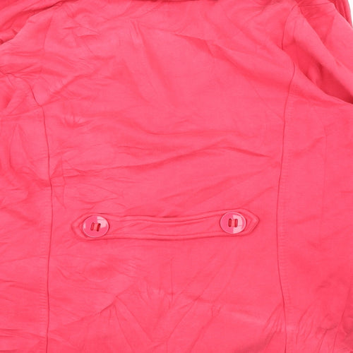 Per Una Womens Pink   Overcoat Coatigan Size XL