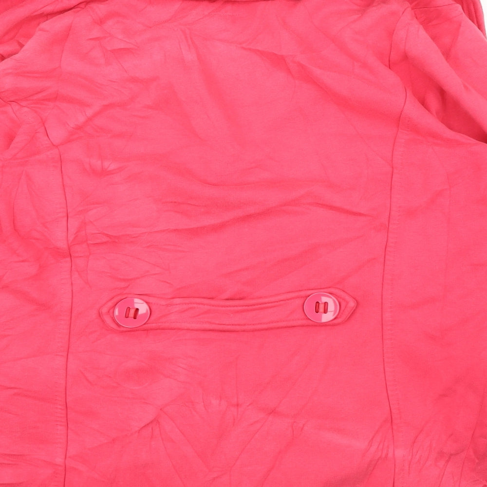 Per Una Womens Pink   Overcoat Coatigan Size XL