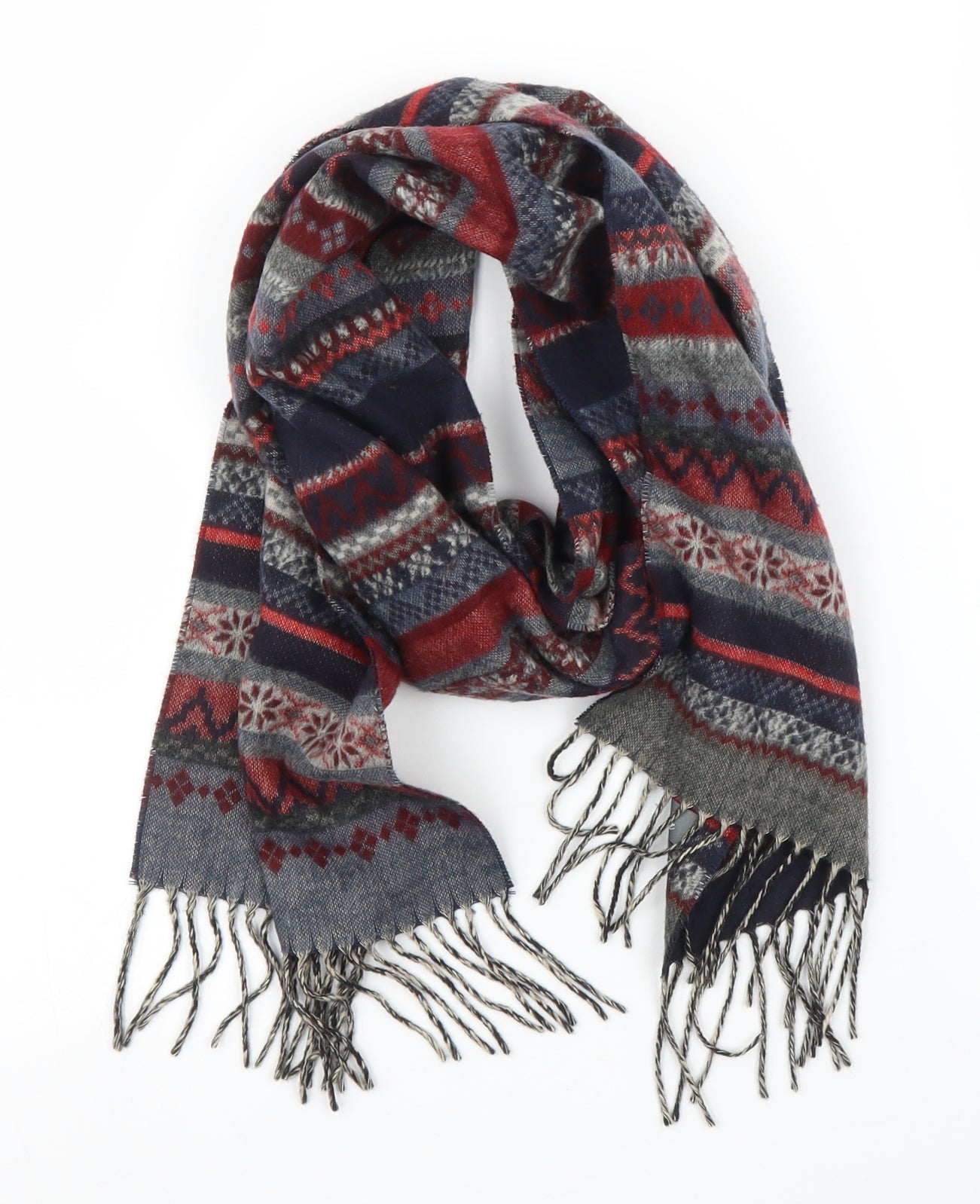 Cashmink Unisex Grey Floral  Scarf  One Size