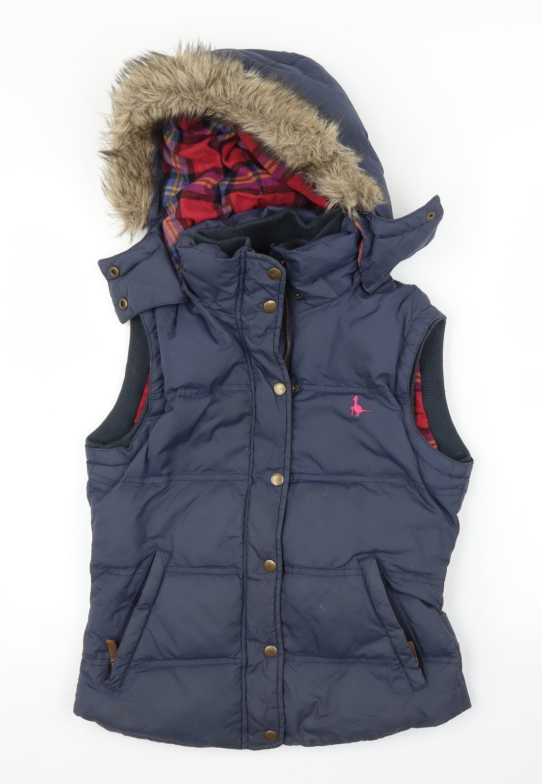 Jack Wills Womens Blue   Gilet Coat Size 8