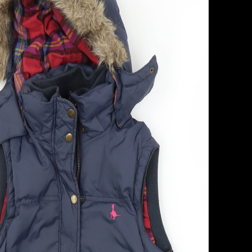 Jack Wills Womens Blue   Gilet Coat Size 8