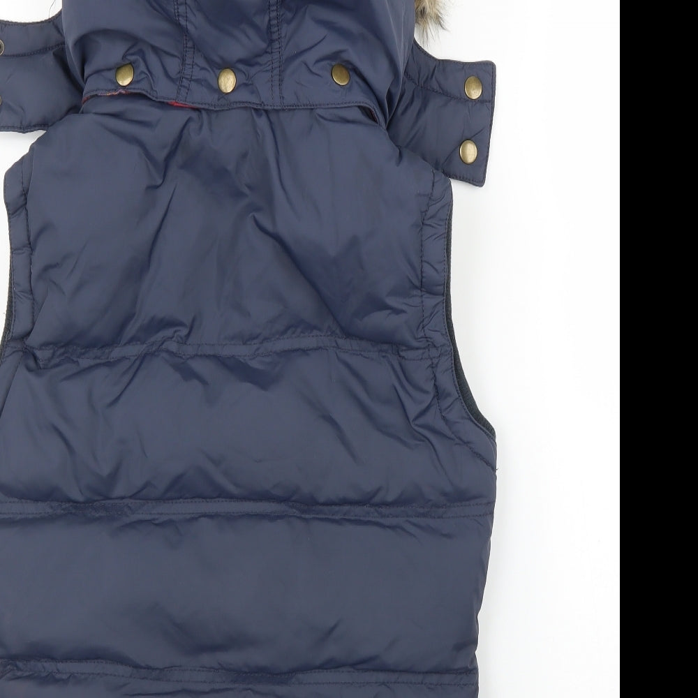 Jack Wills Womens Blue   Gilet Coat Size 8