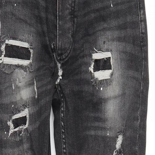 Alessandro Zavetti Mens Black  Denim Skinny Jeans Size 28 in L28 in