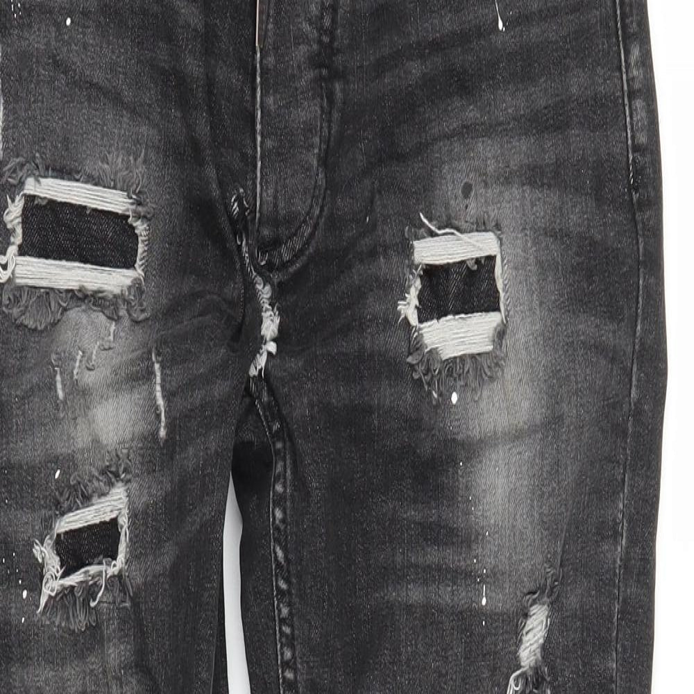 Alessandro Zavetti Mens Black  Denim Skinny Jeans Size 28 in L28 in