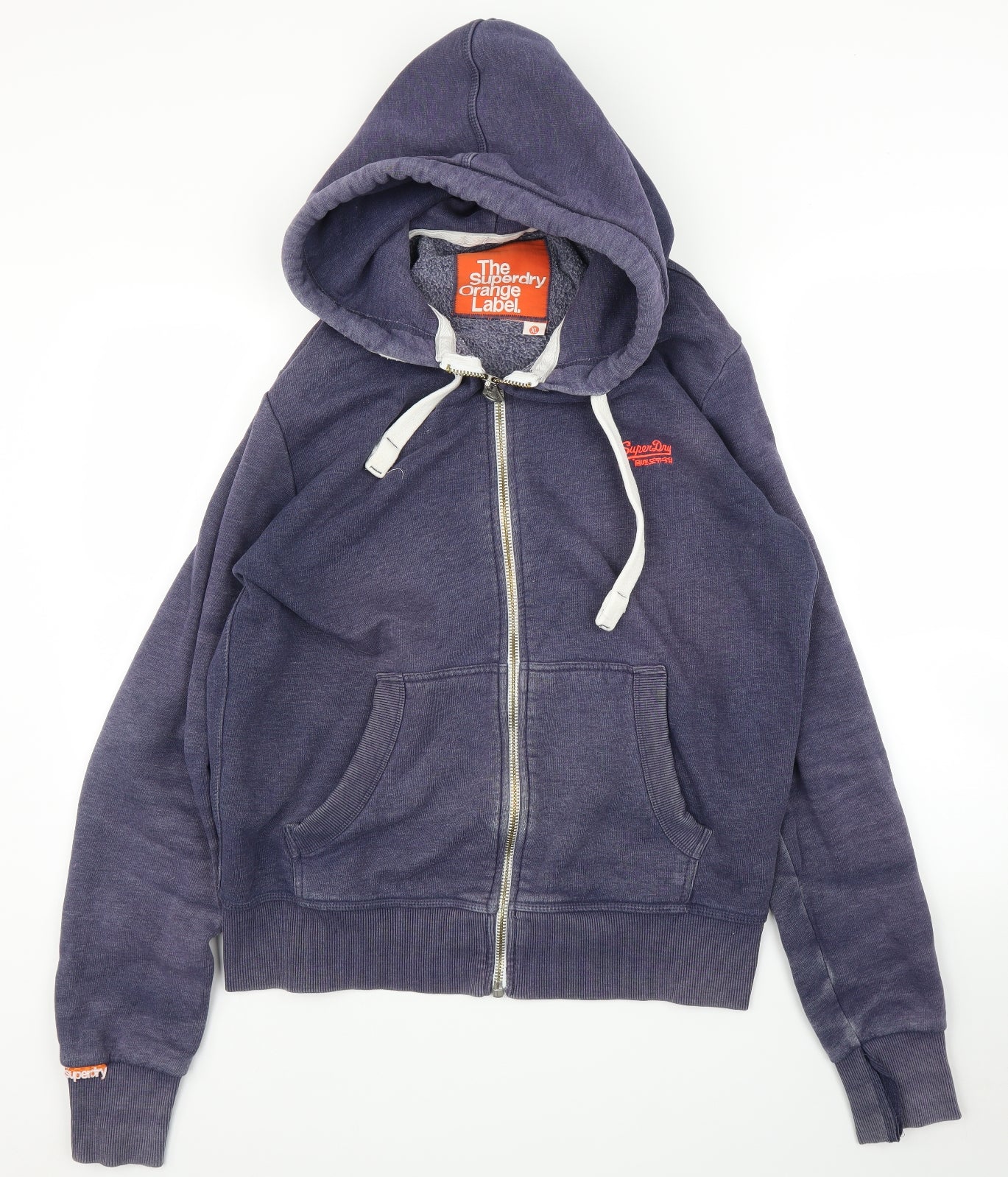 Superdry Mens Blue   Full Zip Hoodie Size XL