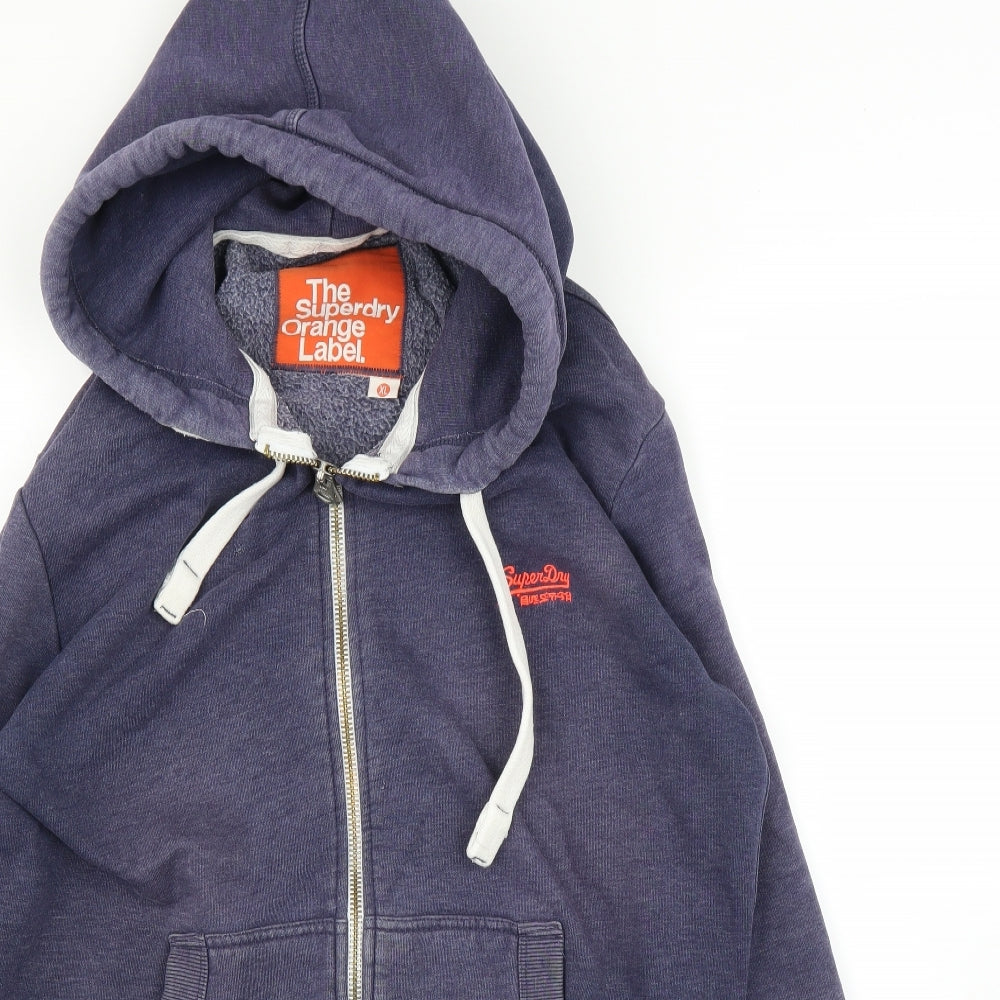 Superdry Mens Blue   Full Zip Hoodie Size XL
