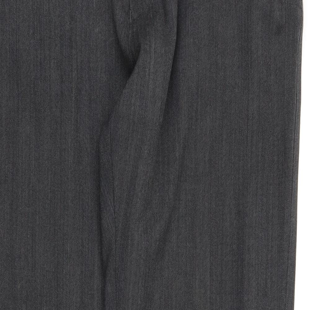 NEXT Mens Grey Herringbone  Trousers  Size 38 in L30 in