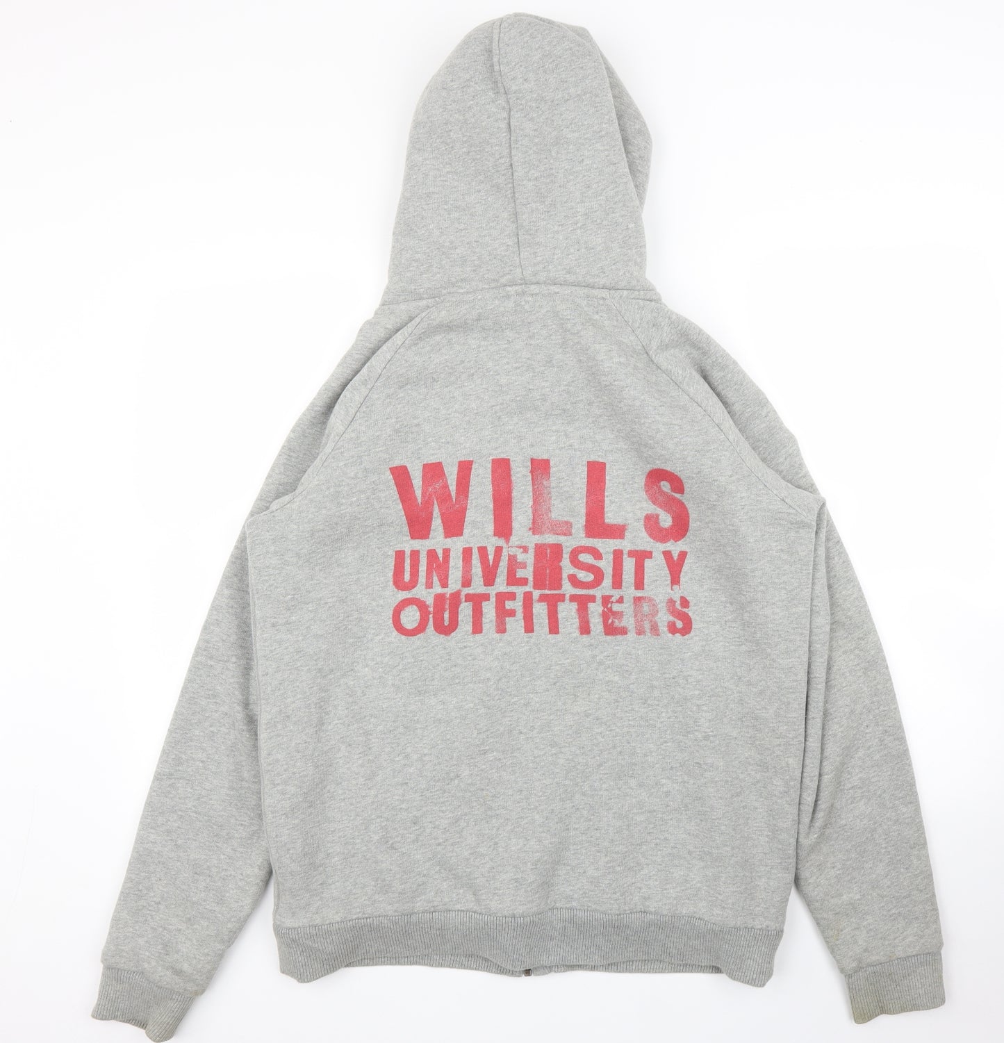 Jack Wills Womens Grey   Full Zip Hoodie Size 14