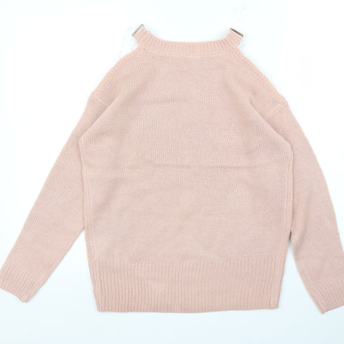 Select Womens Pink   Pullover Jumper Size S