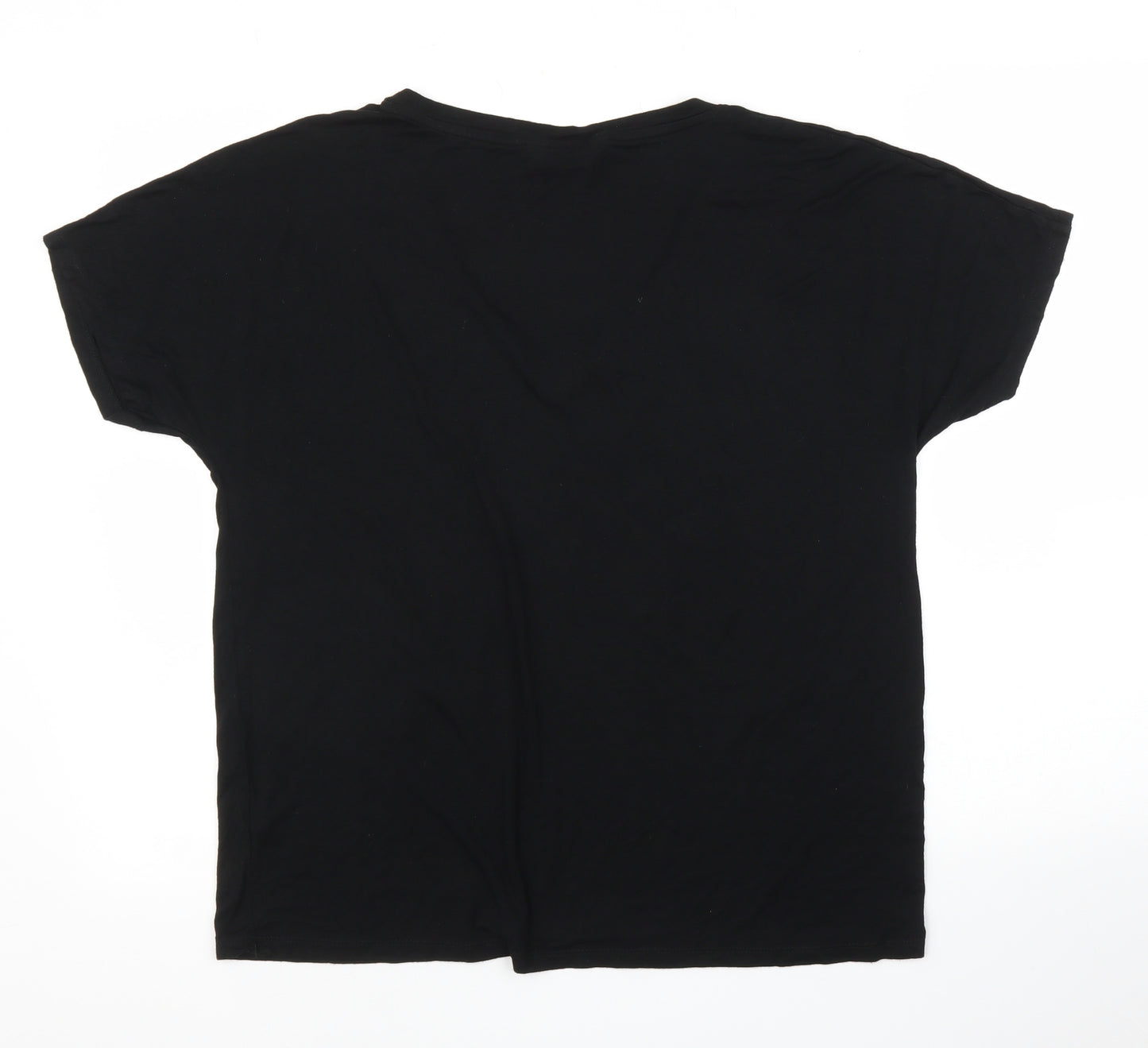 F&F Womens Black   Basic T-Shirt Size 16