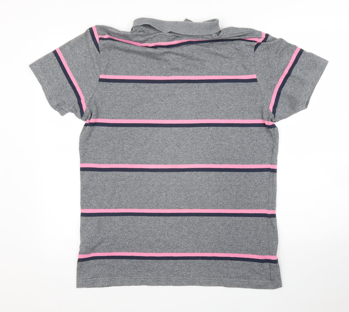 Primark Mens Grey Striped   Button-Up Size L