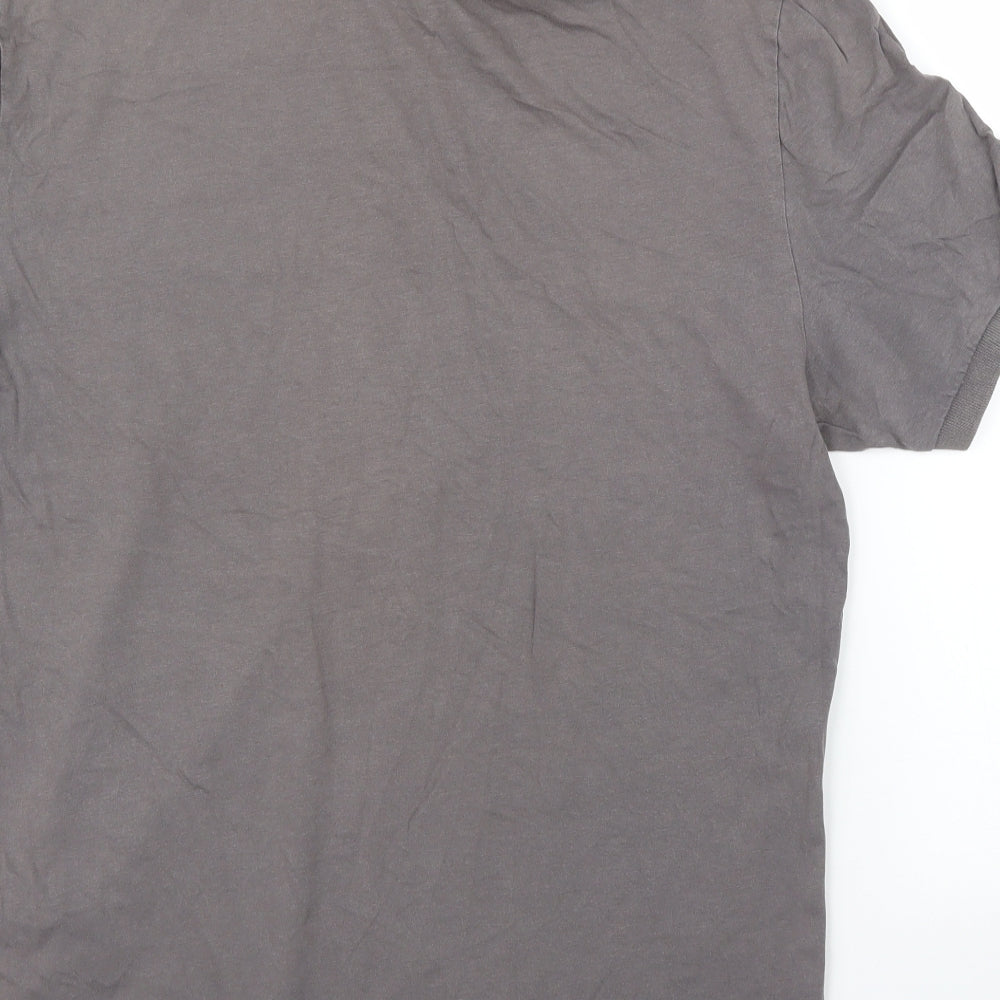 ASOS Mens Grey Geometric   Polo Size L