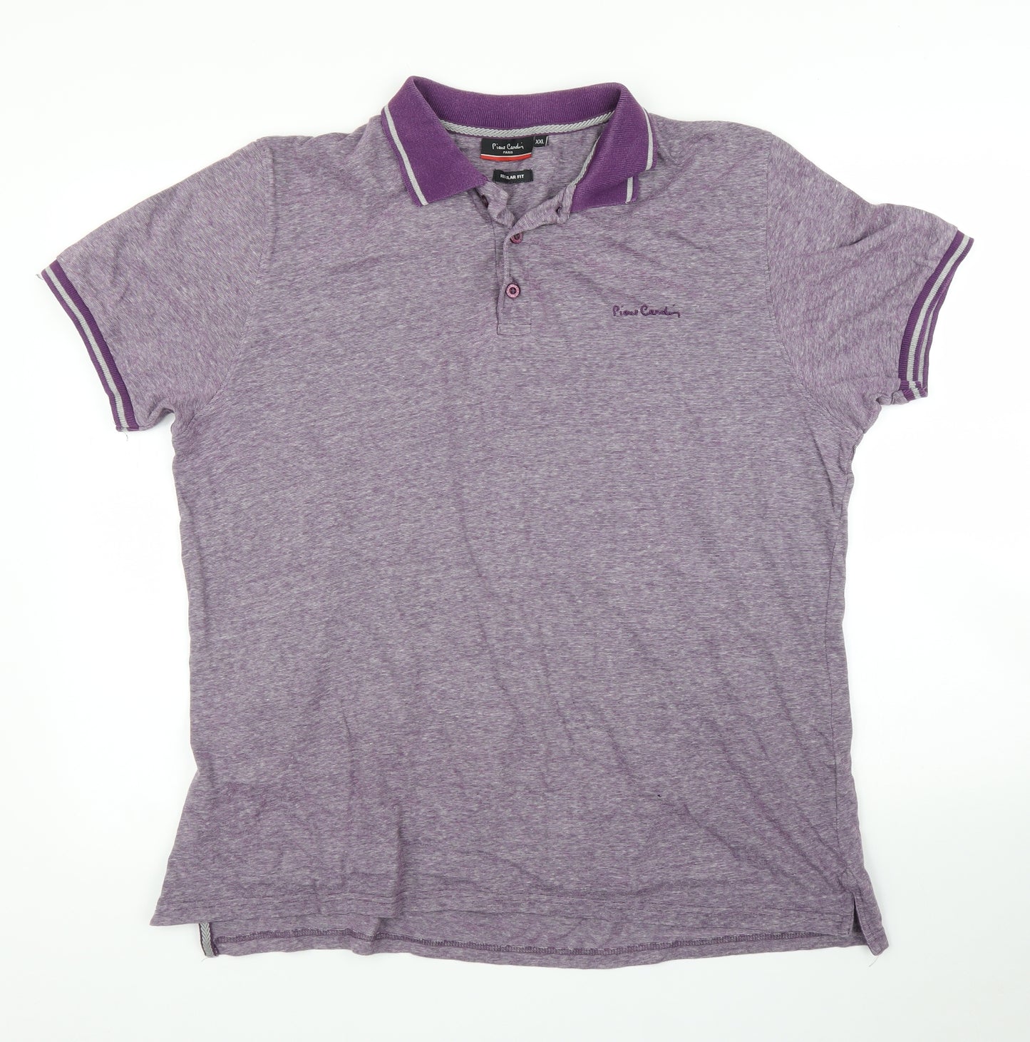 Pierre Cardin Mens Purple    Polo Size 2XL