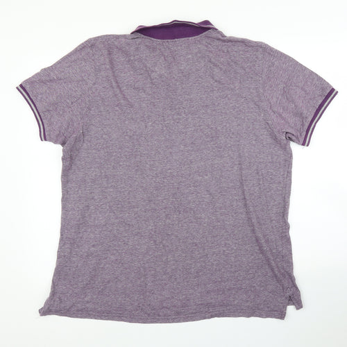 Pierre Cardin Mens Purple    Polo Size 2XL