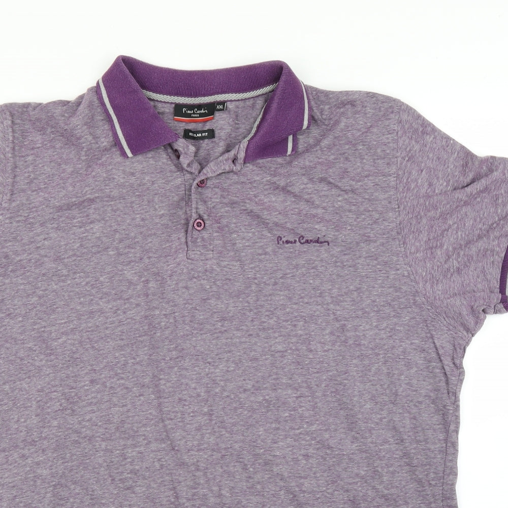 Pierre Cardin Mens Purple    Polo Size 2XL