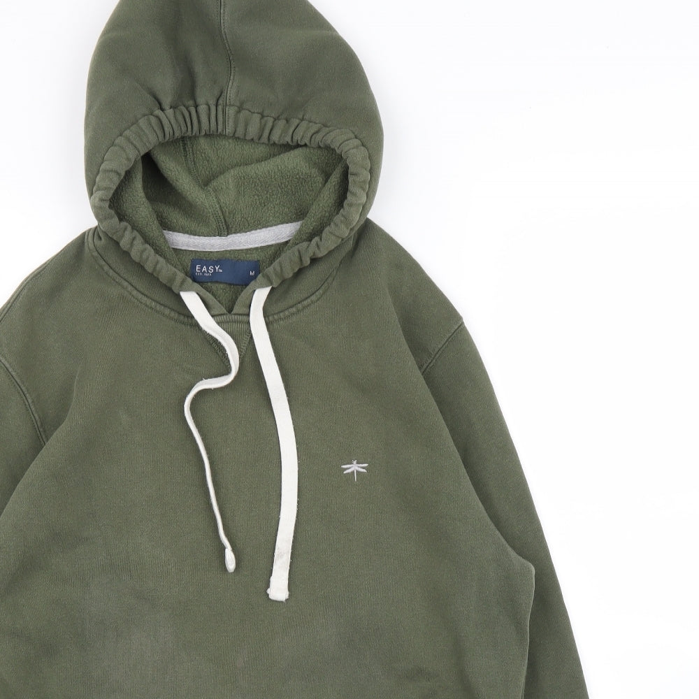 Easy Mens Green   Pullover Hoodie Size M