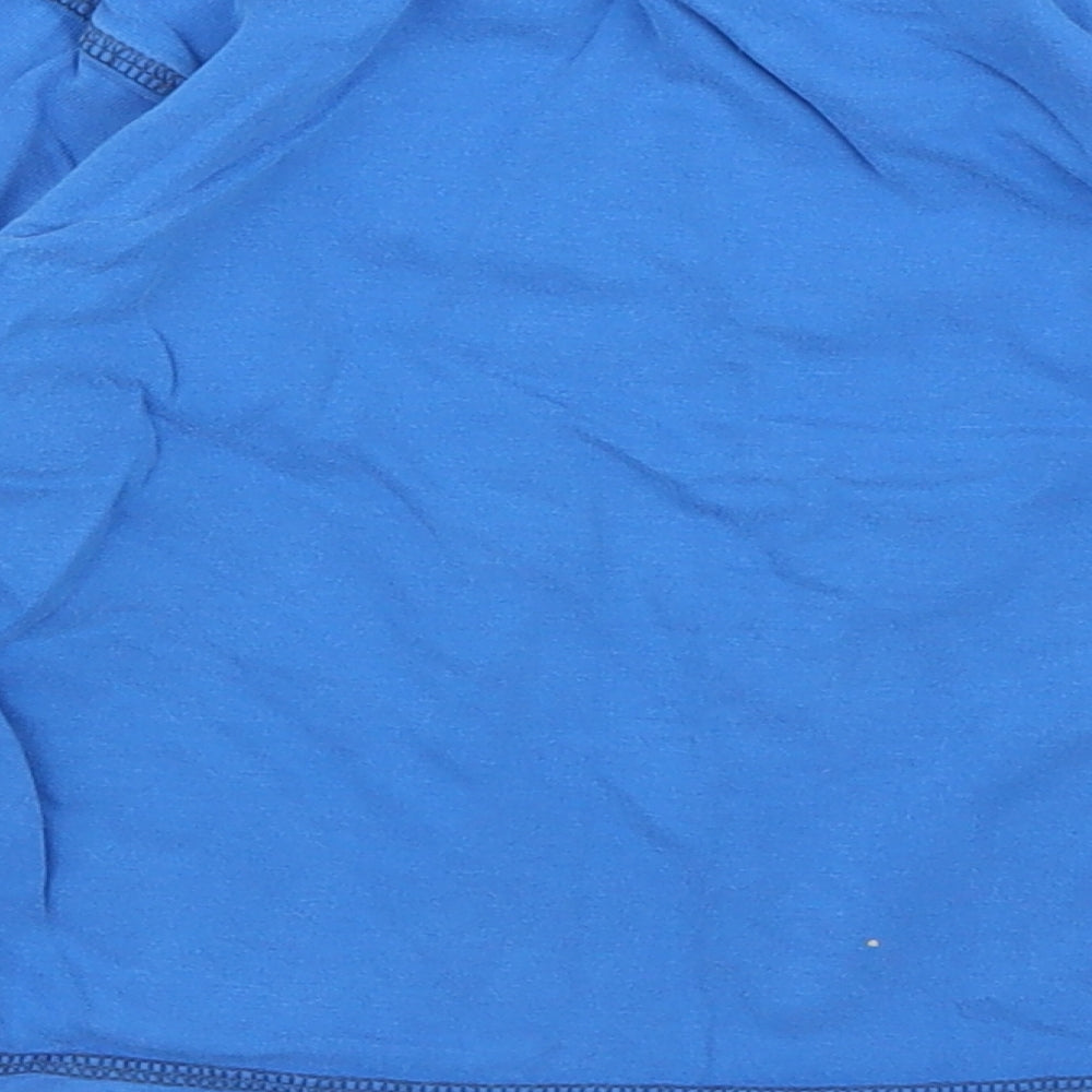 M&S Boys Blue Striped  Basic T-Shirt Size 3 Years