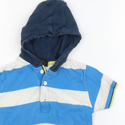 NEXT Boys Blue Striped  Basic T-Shirt Size 3 Years