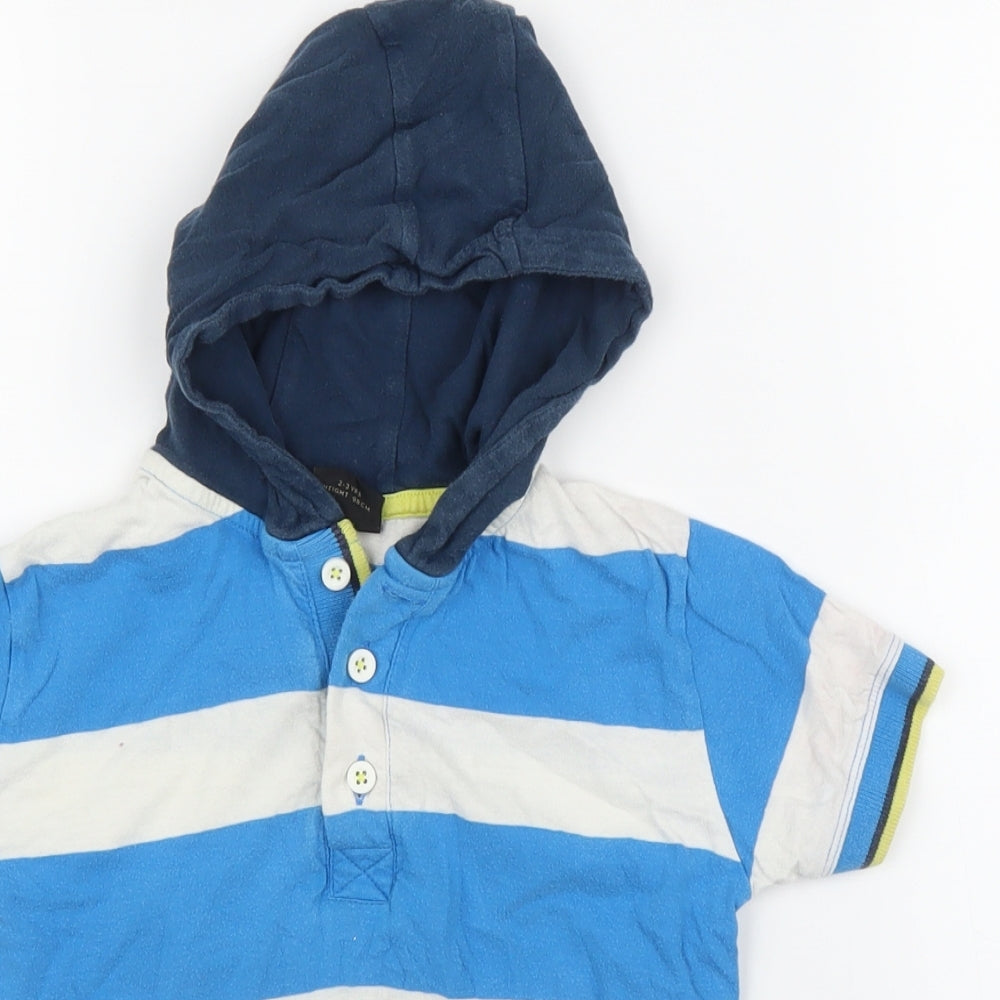 NEXT Boys Blue Striped  Basic T-Shirt Size 3 Years