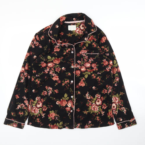NEXT Womens Black Floral  Basic Blouse Size S  - PJ top