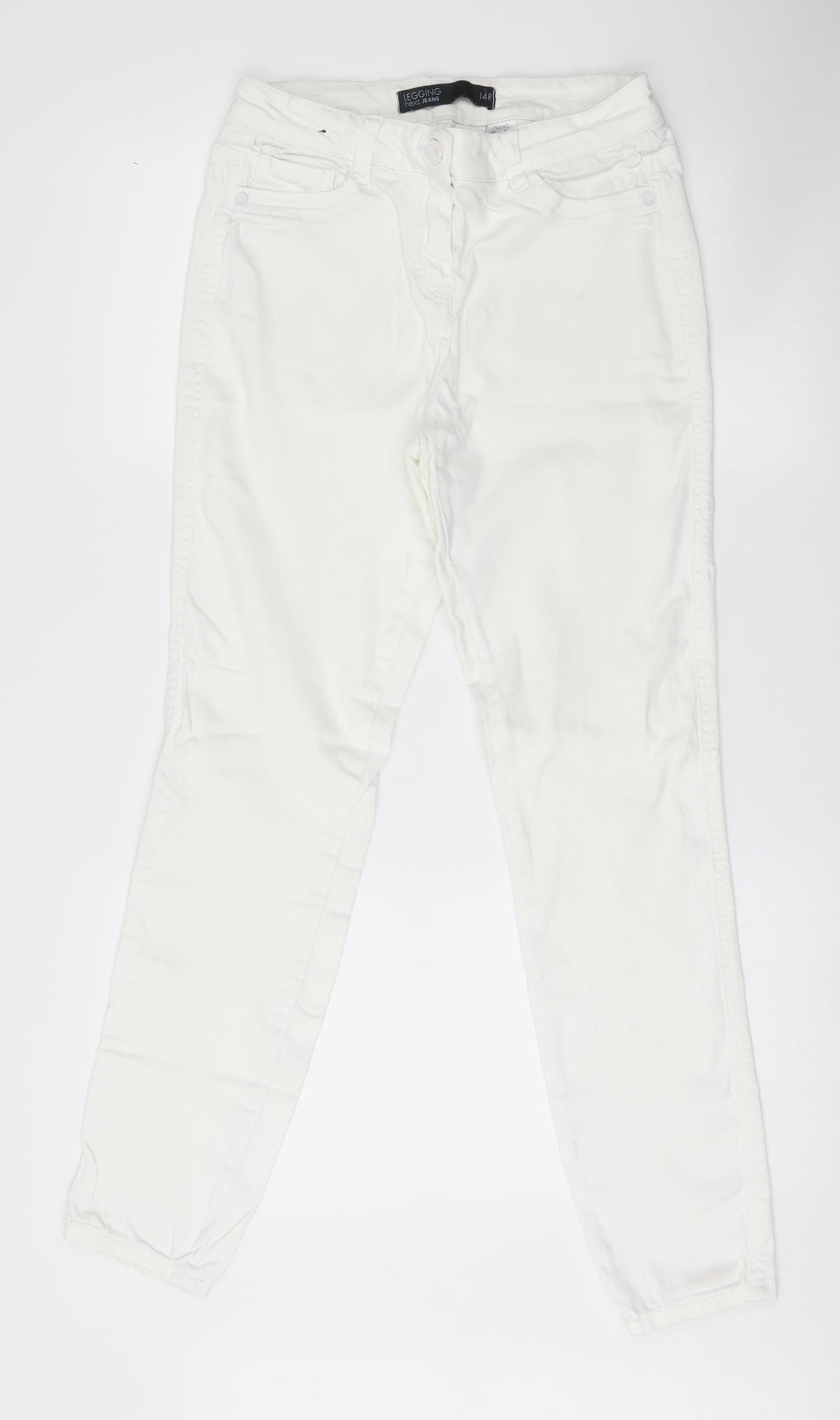 NEXT Womens White   Skinny Jeans Size 14