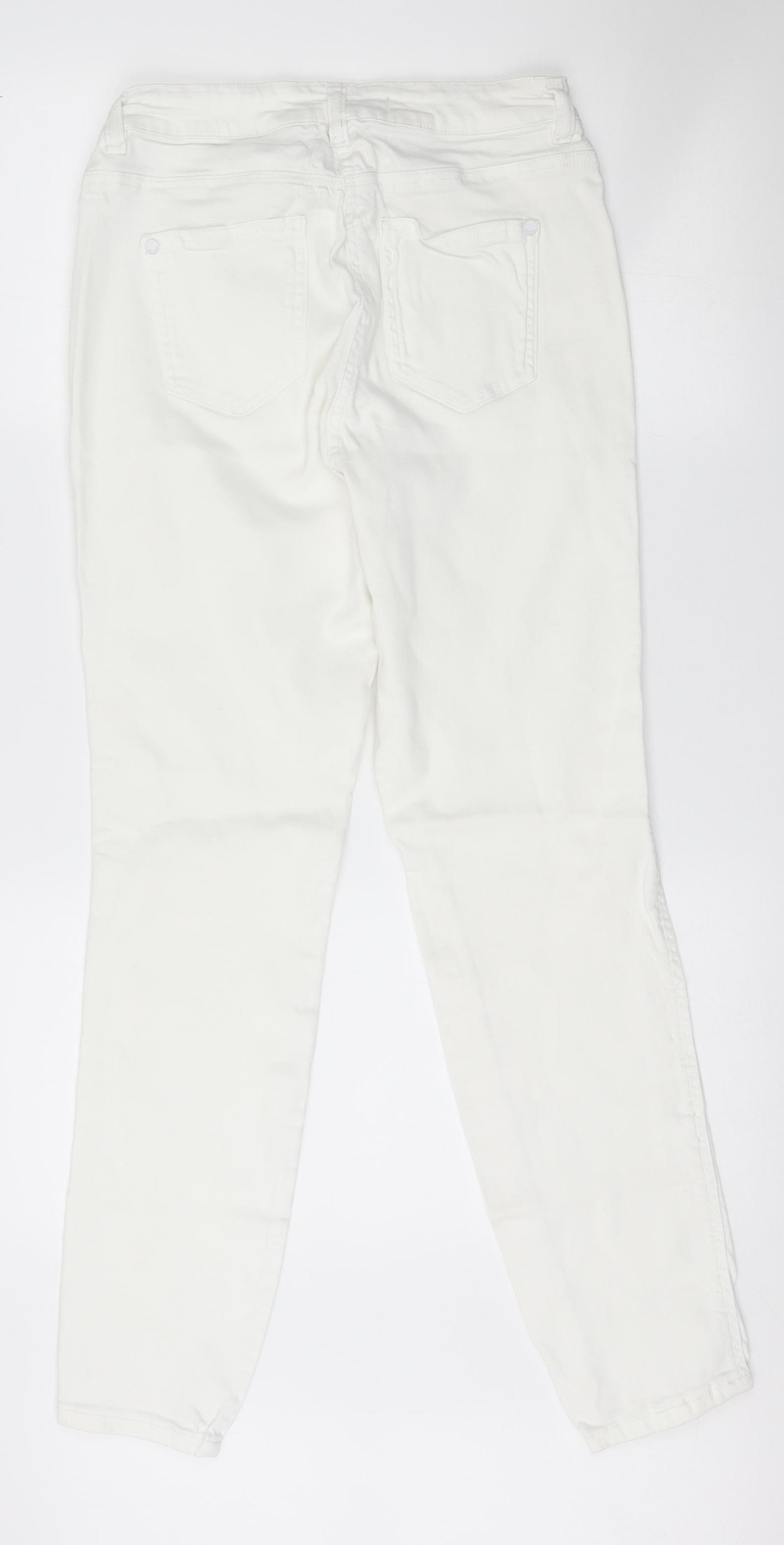 NEXT Womens White   Skinny Jeans Size 14